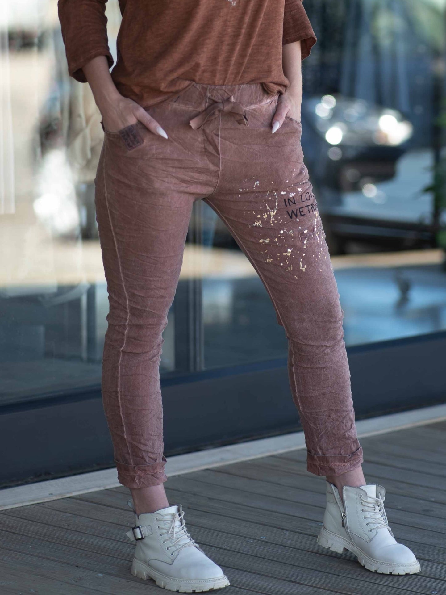 True Love Drawstring Pants | Rust