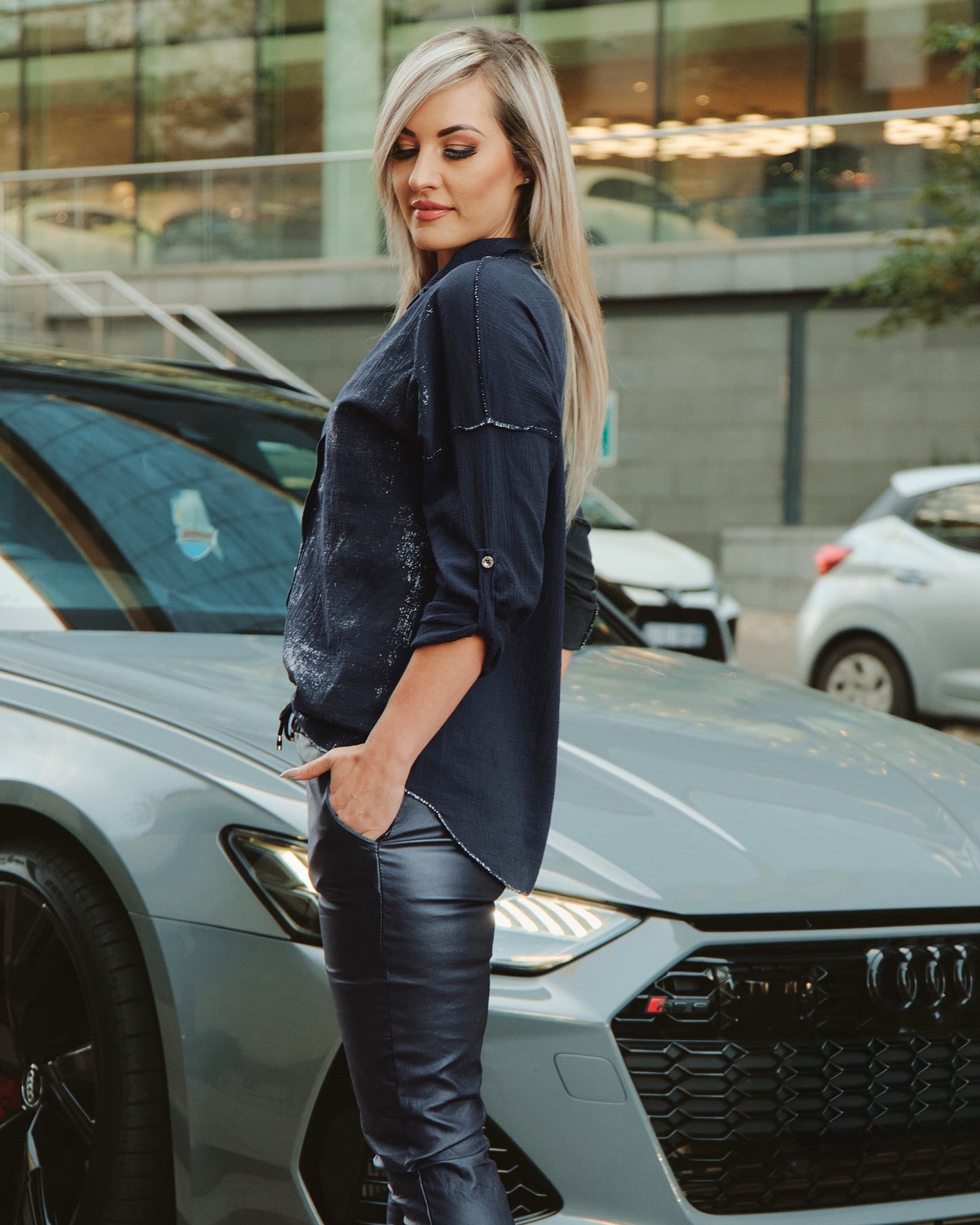 True Romance Top | Navy