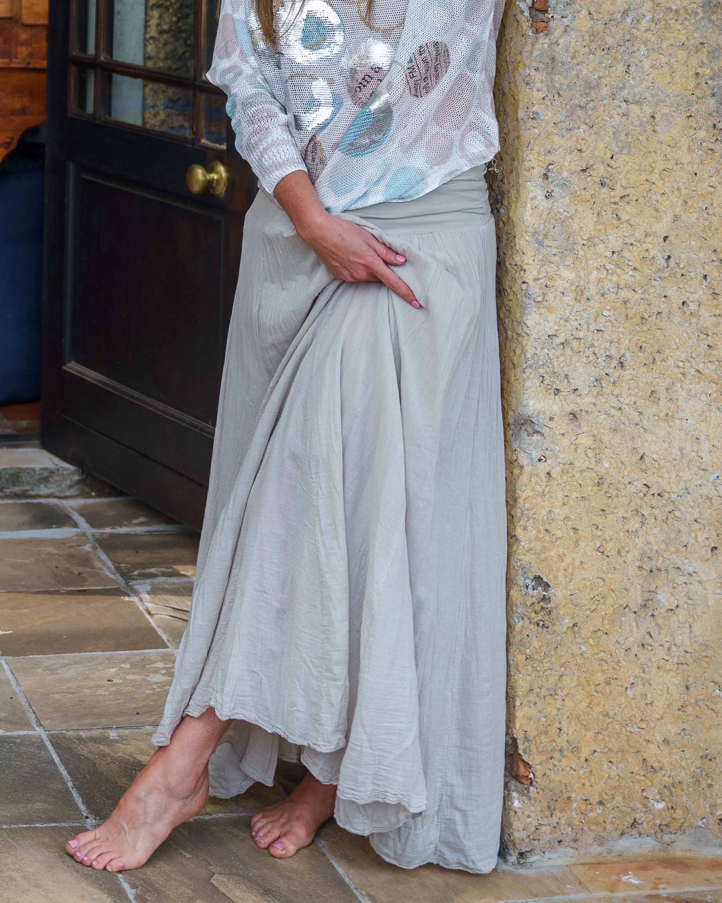 Uptown Girl Skirt | Beige
