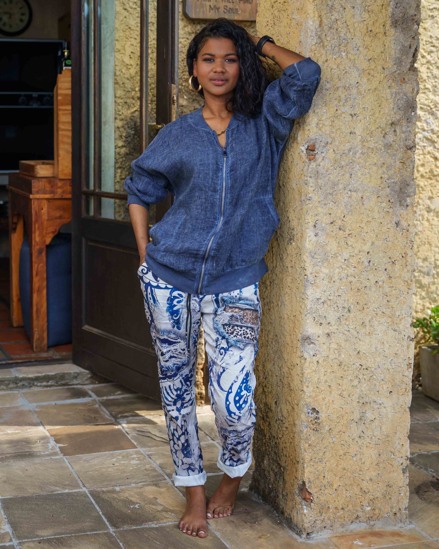 Bright Side Drawstring Pants | Admiral