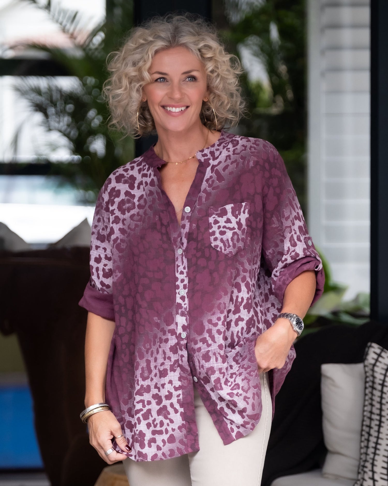 Wild Essence Top | Burgundy