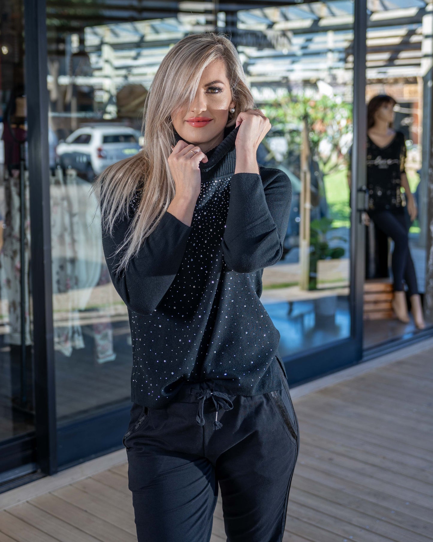 Wish Upon A Star Knit | Black