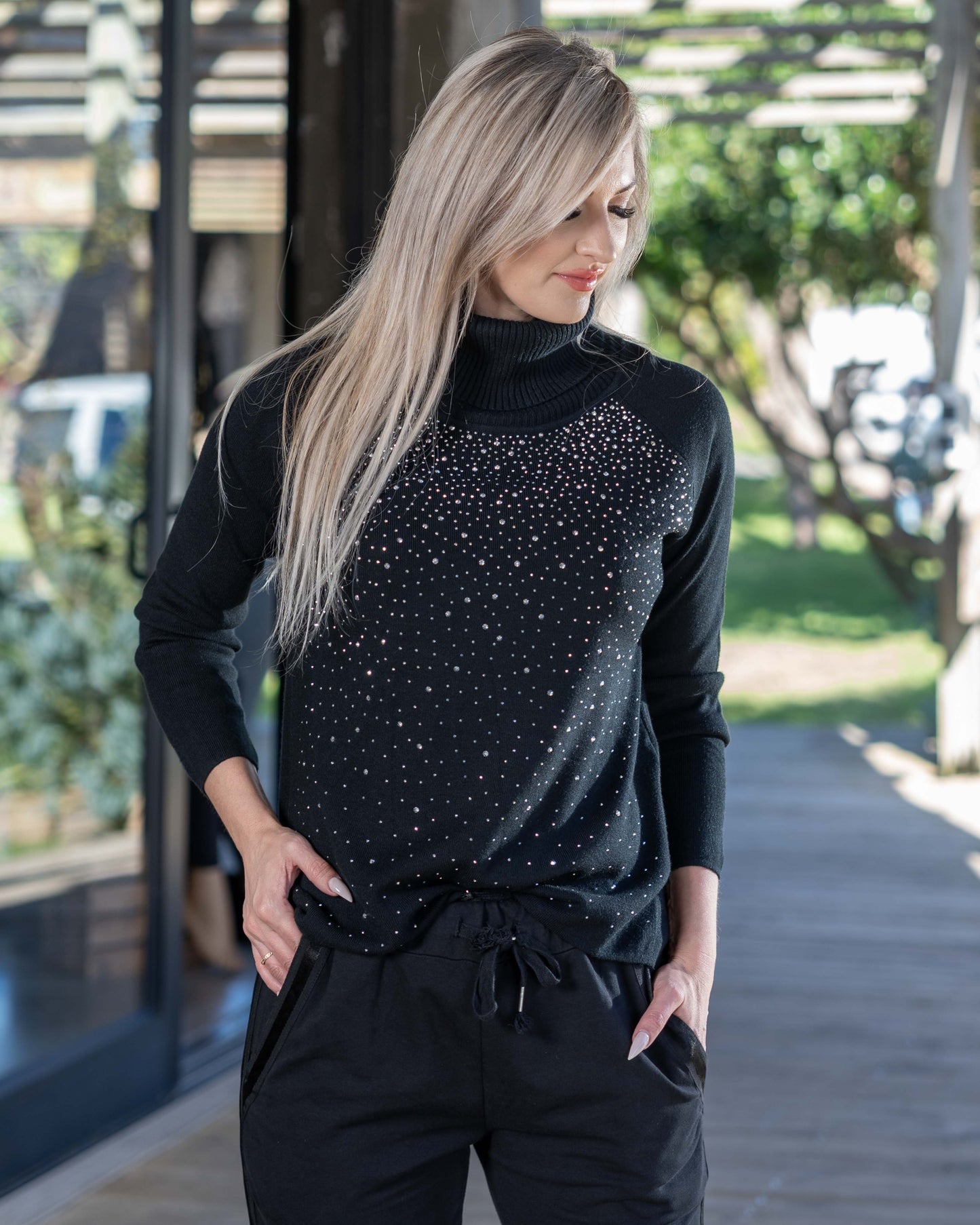 Wish Upon A Star Knit | Black