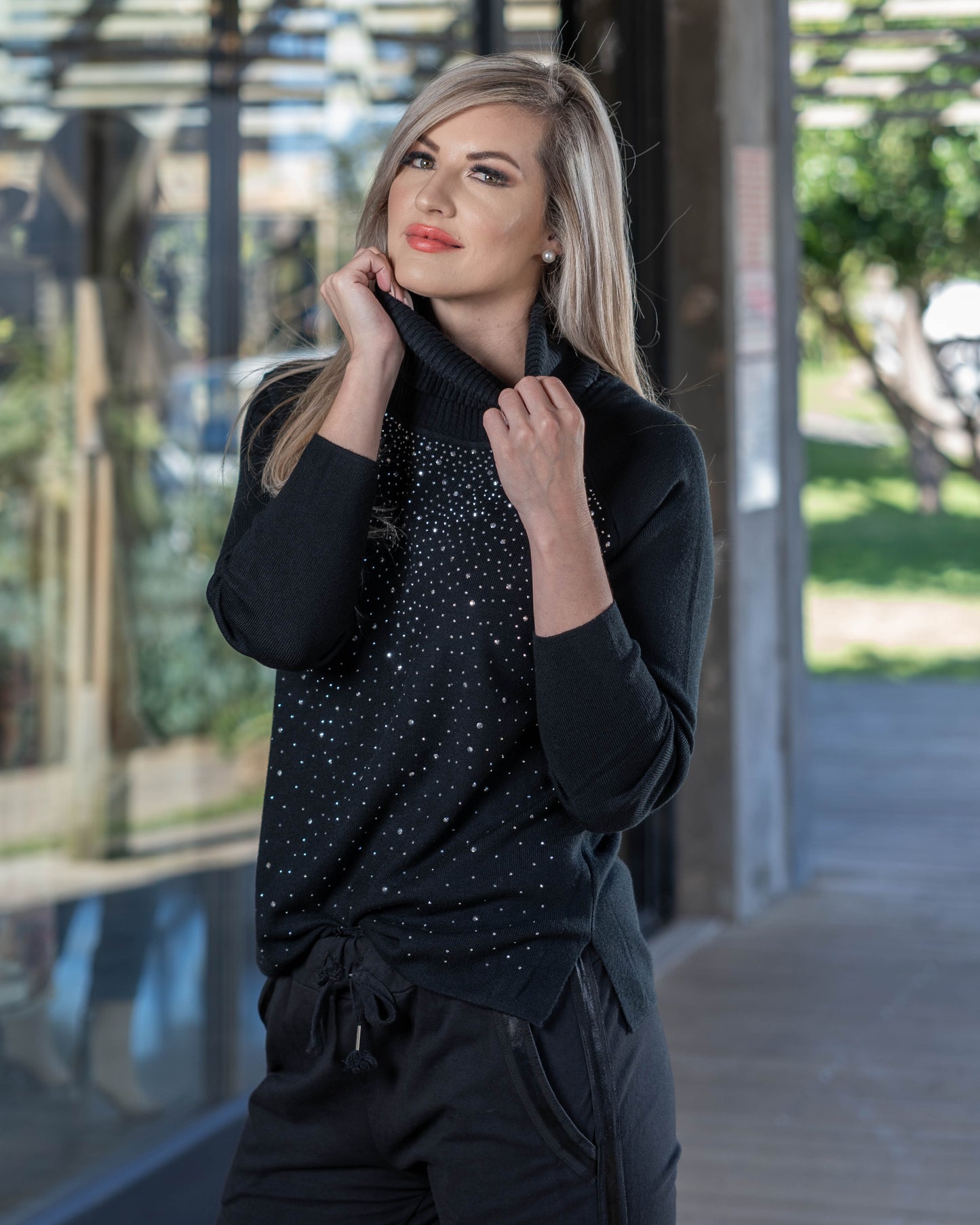 Wish Upon A Star Knit | Black