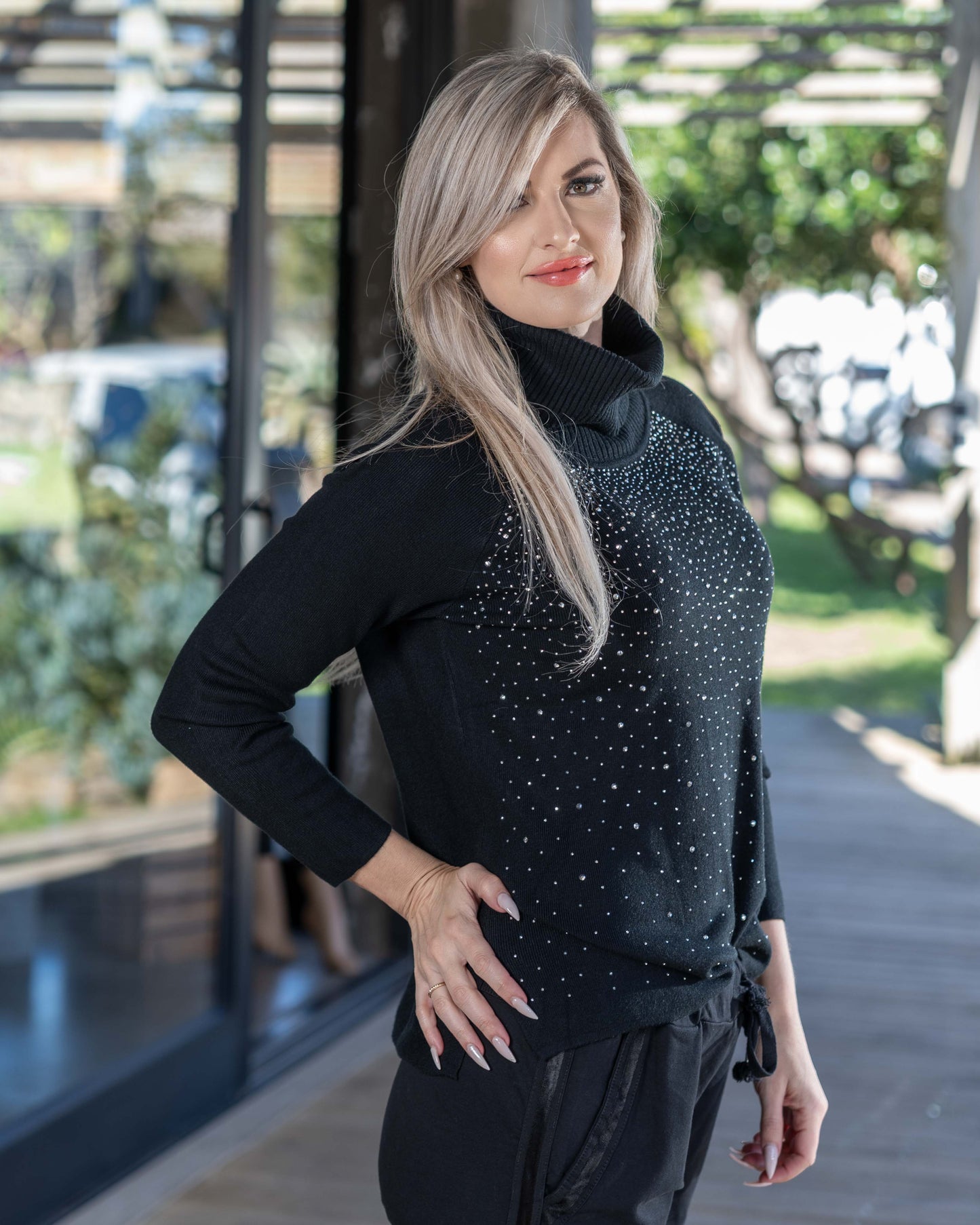 Wish Upon A Star Knit | Black
