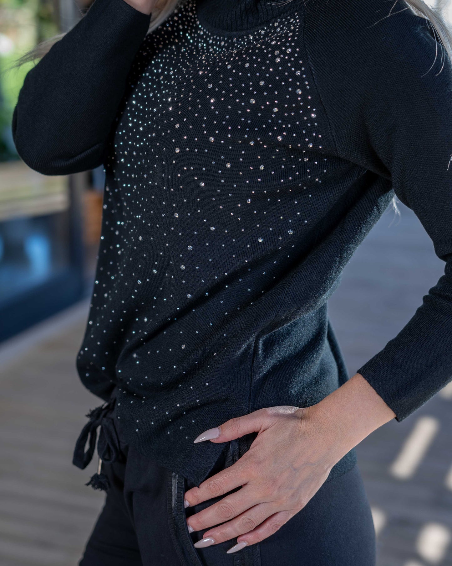 Wish Upon A Star Knit | Black