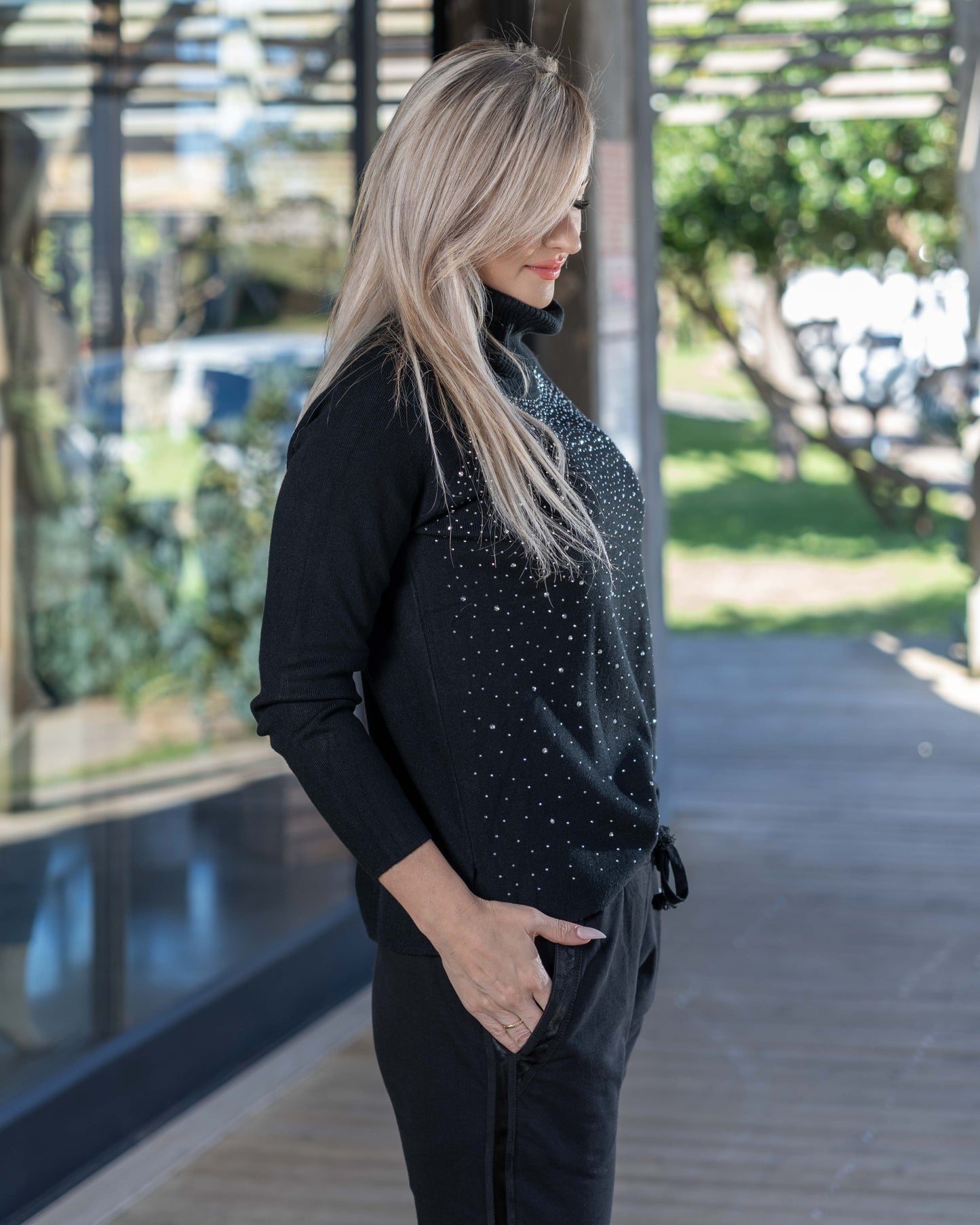 Wish Upon A Star Knit | Black