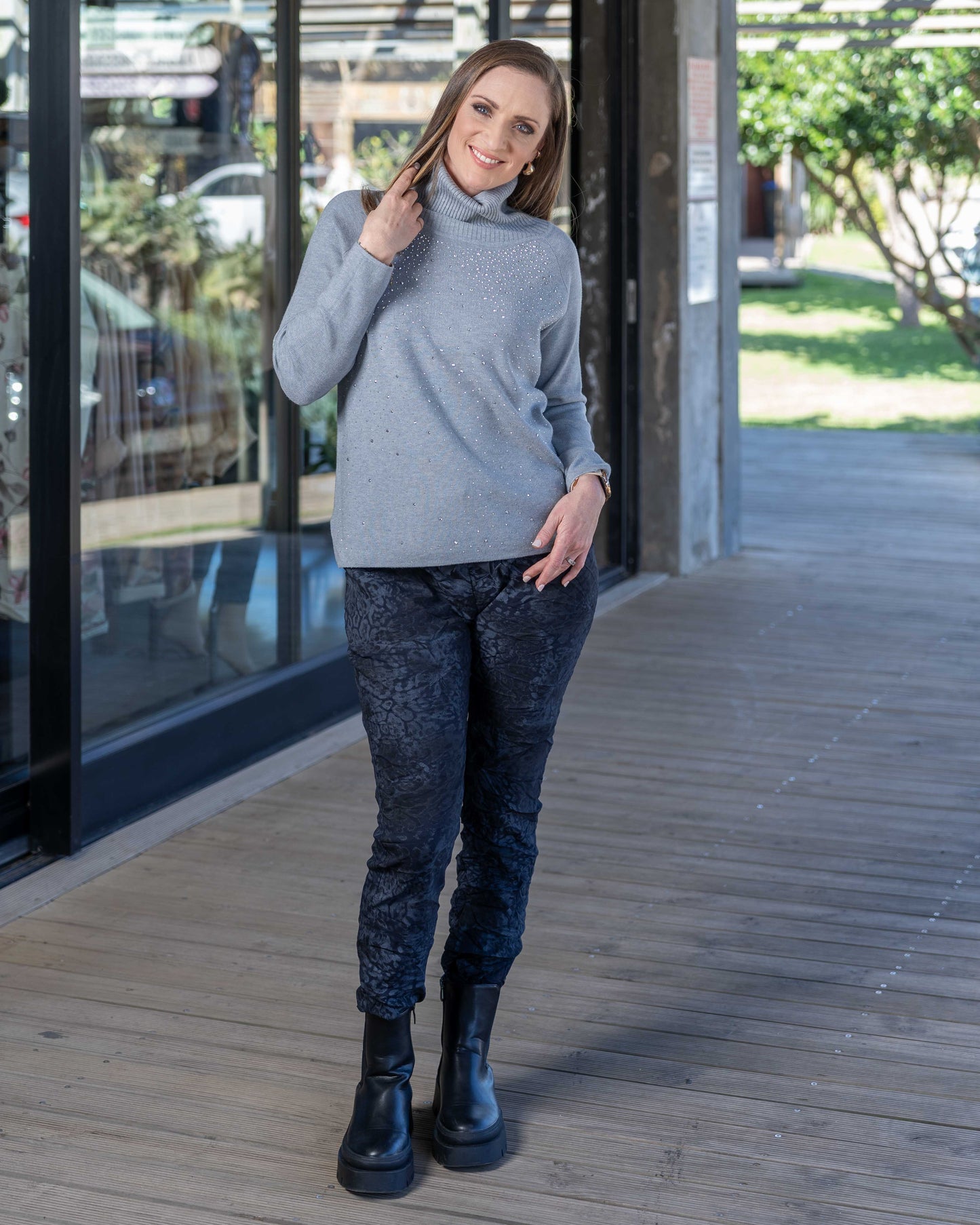 Wish Upon A Star Knit | Grey