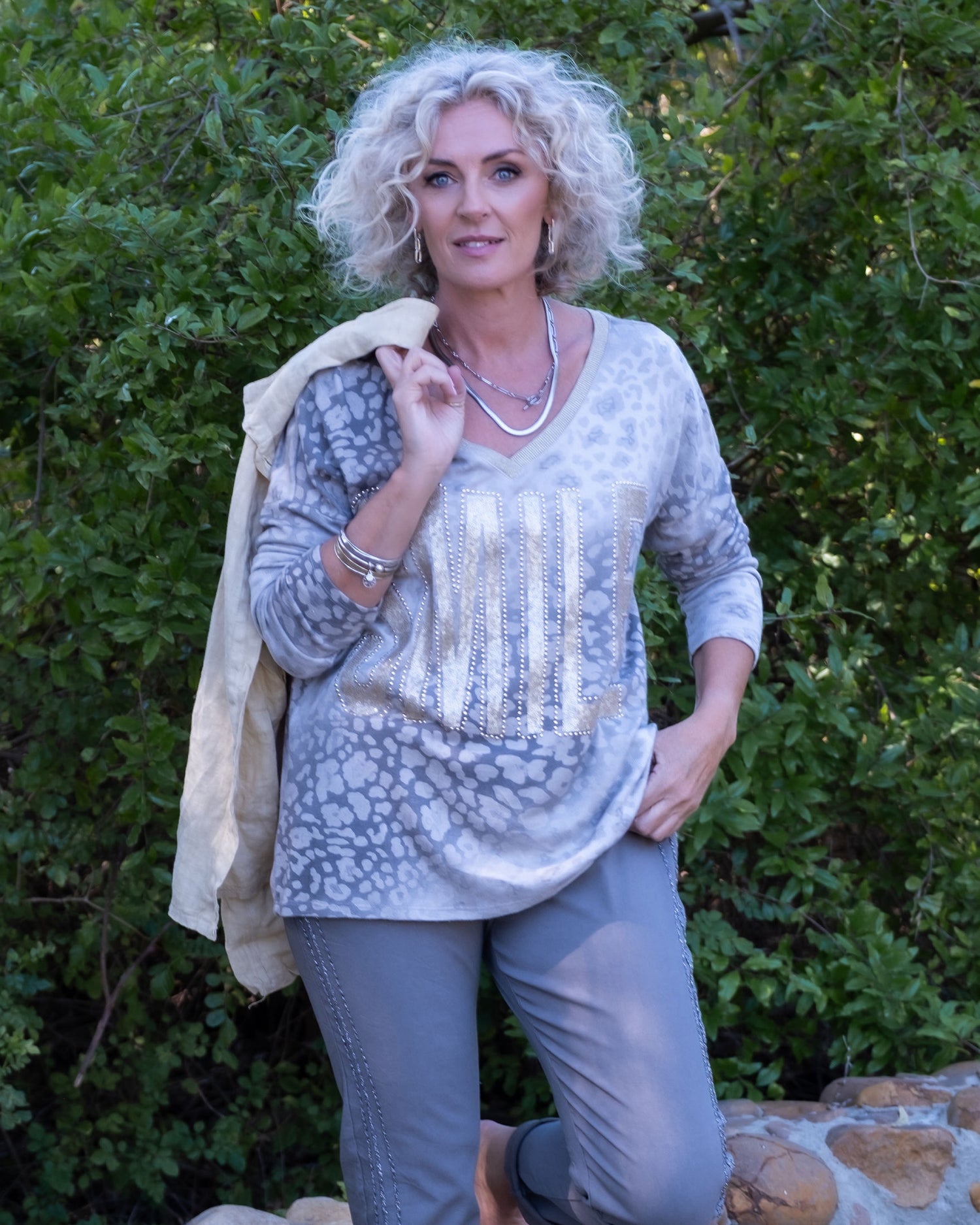 All Smiles Top | Taupe