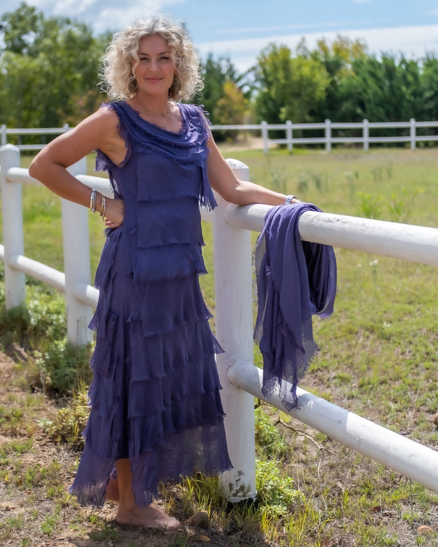 Always Have Fun Fringe Maxi Dress | Grape
