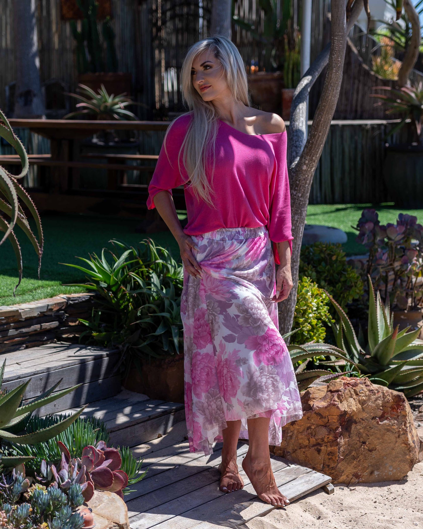 Amélie Knit | Fuchsia