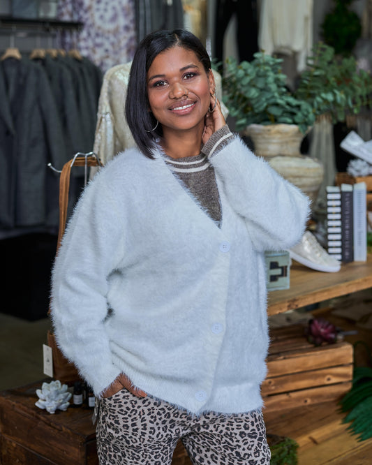 Angel Knit Cardigan | White