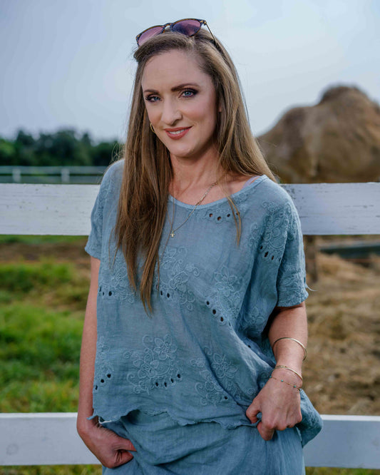 Anglaise Angel Top | Sage