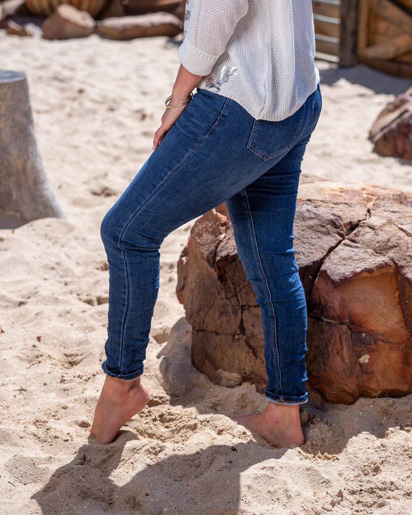 Azure Denim Jegging | Blue