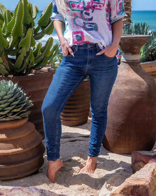 Azure Denim Jegging | Blue