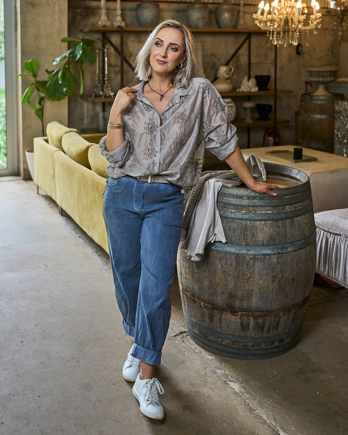 Bella Fiore Shirt | Taupe