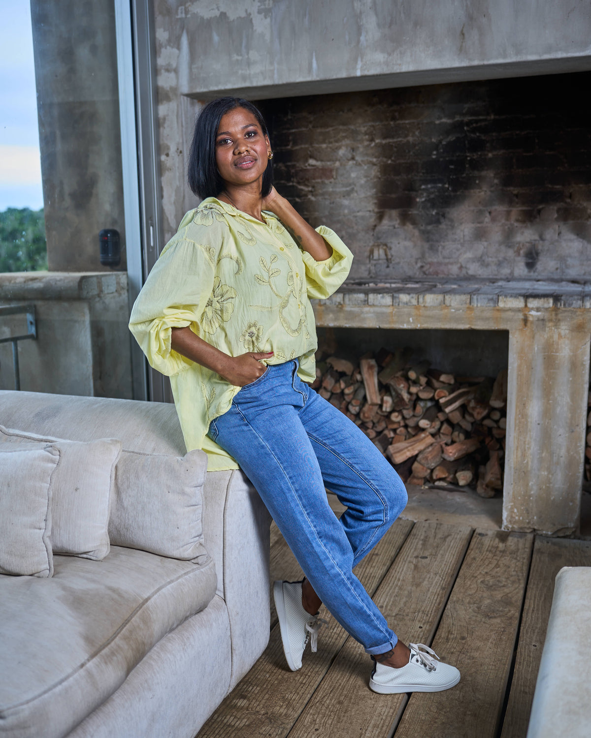 Blooming Grace Shirt | Yellow