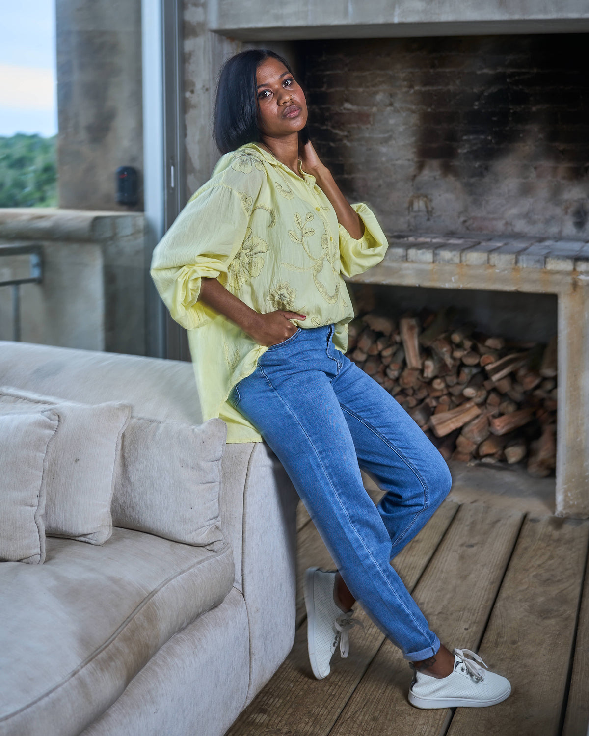 Blooming Grace Shirt | Yellow