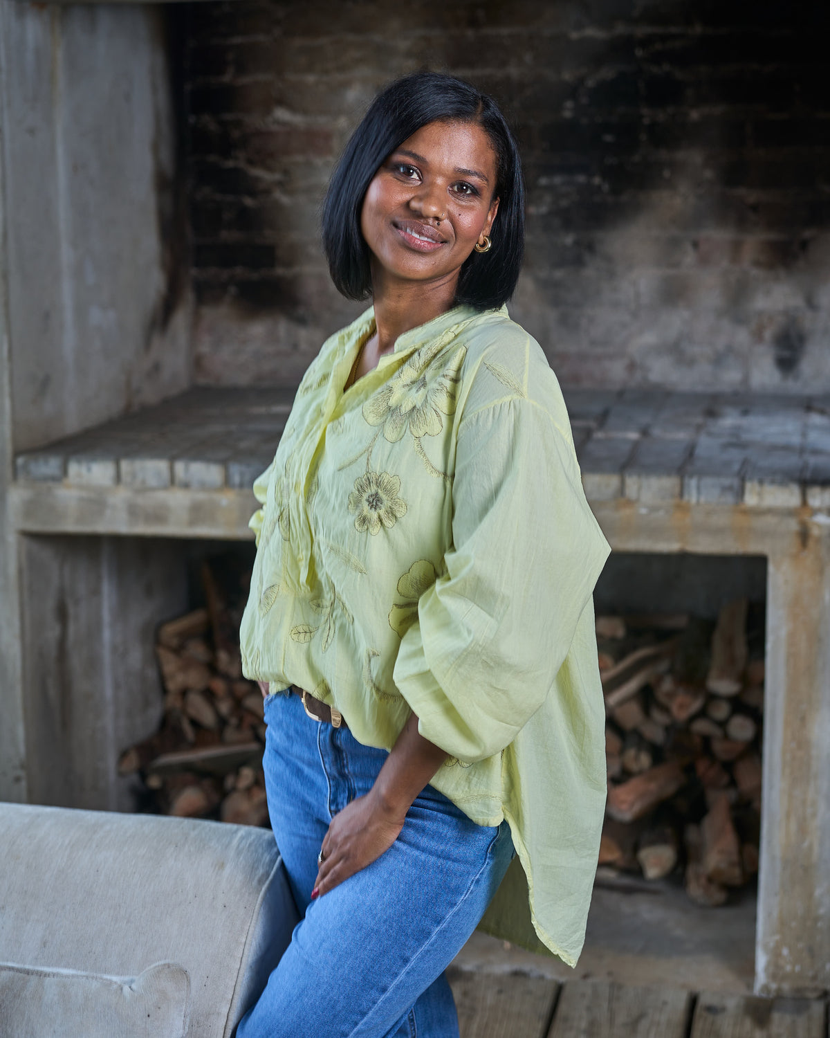 Blooming Grace Shirt | Yellow