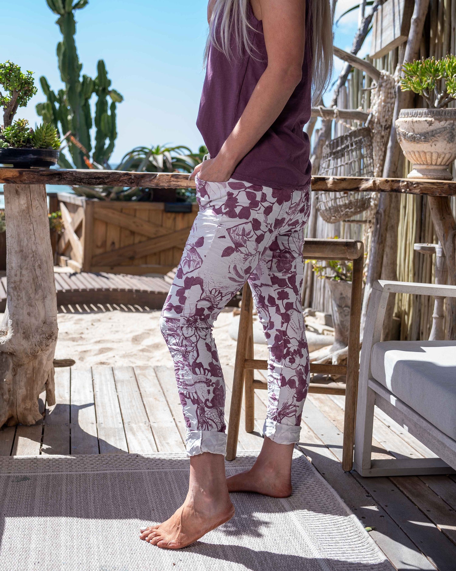 Botanic Mood Drawstring Pants | Off-White