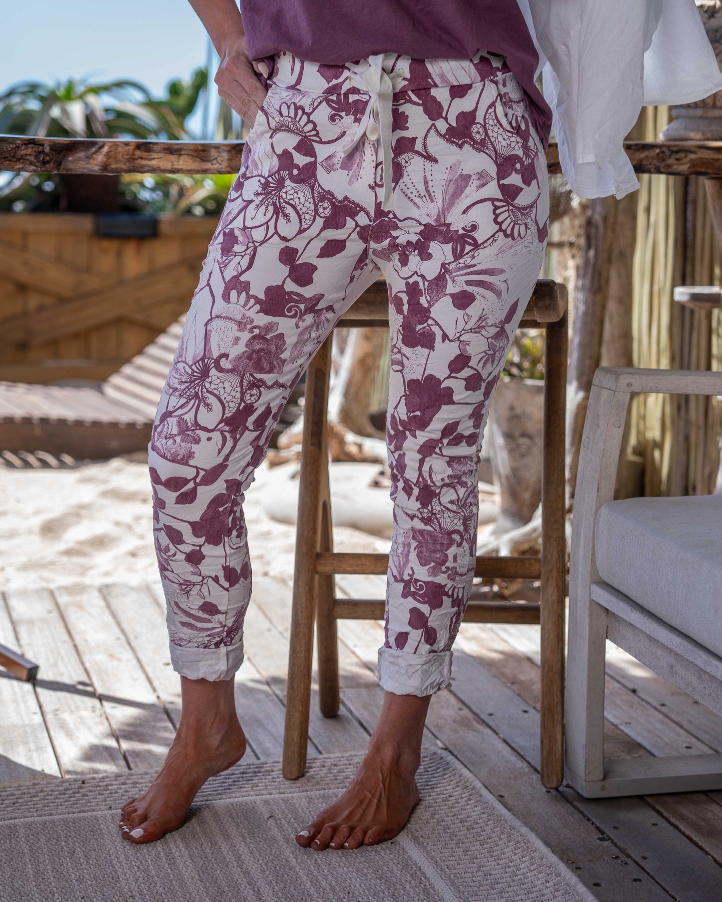 Botanic Mood Drawstring Pants | Off-White