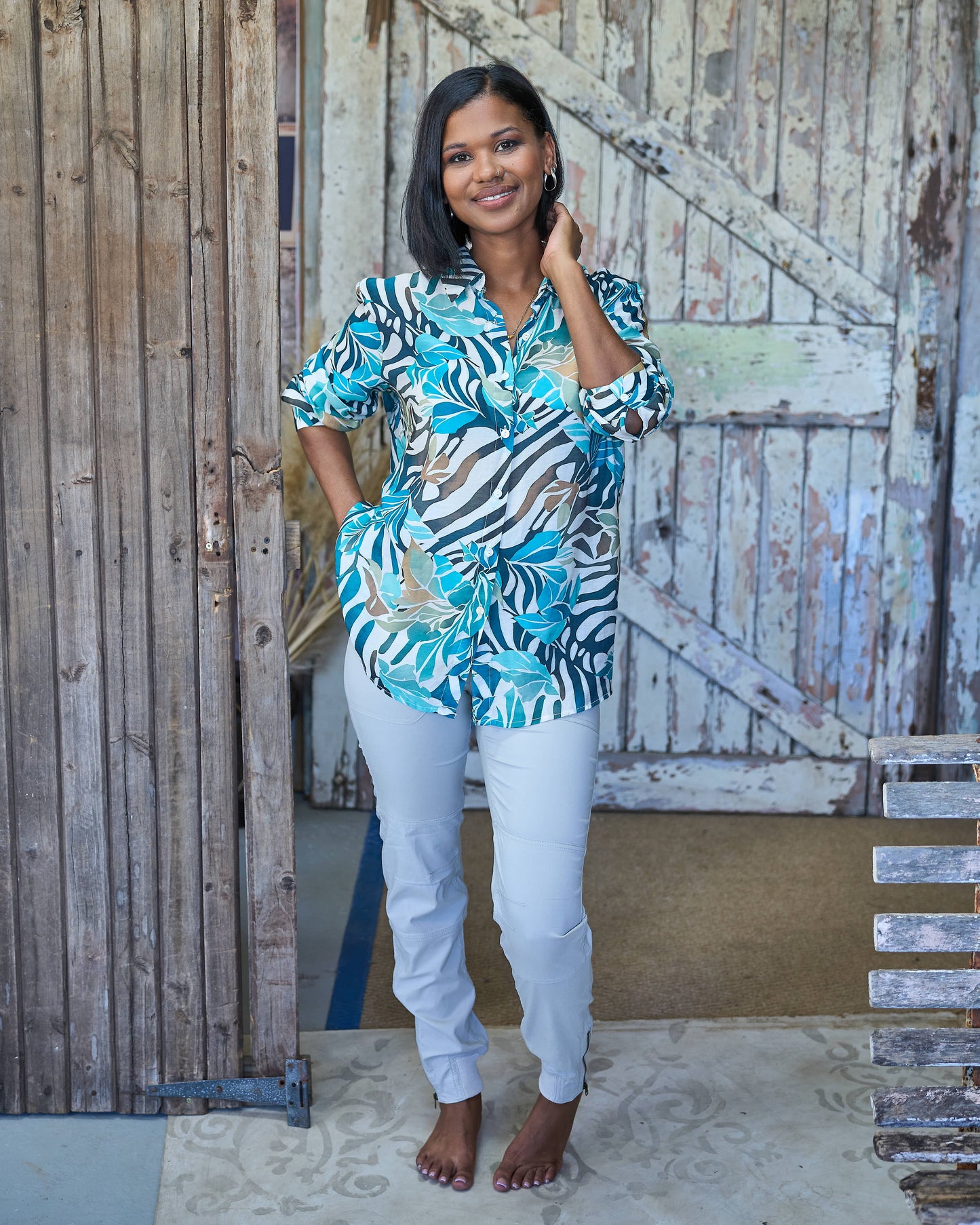 Botanical Safari Shirt | Tropical