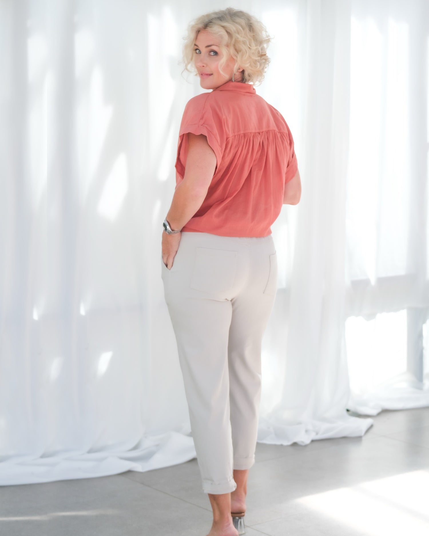 Breezy Babe Shirt | Coral