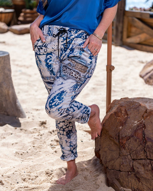 Bright Side Drawstring Pants | Admiral