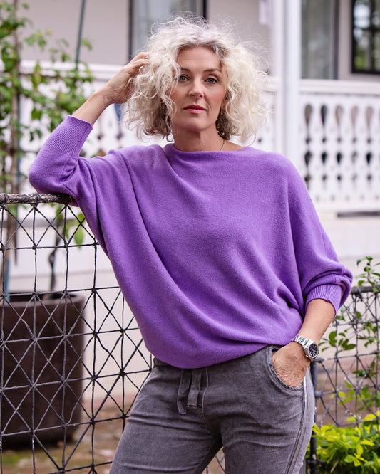 Cashmere Feel Knit | Violet