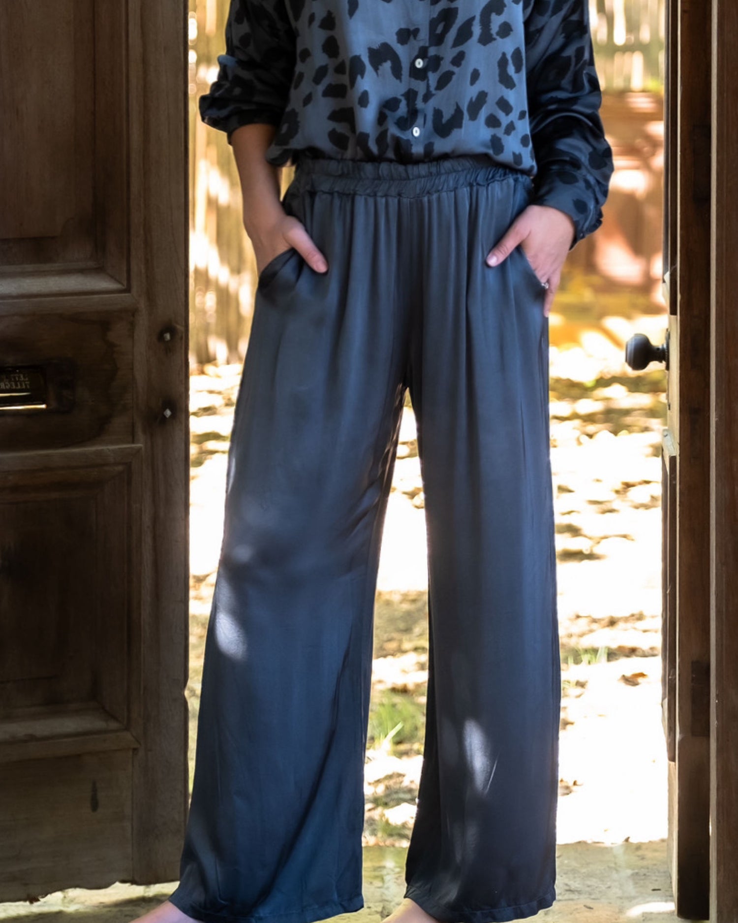 True Bliss Silky Feel Pants | Midnight Blue