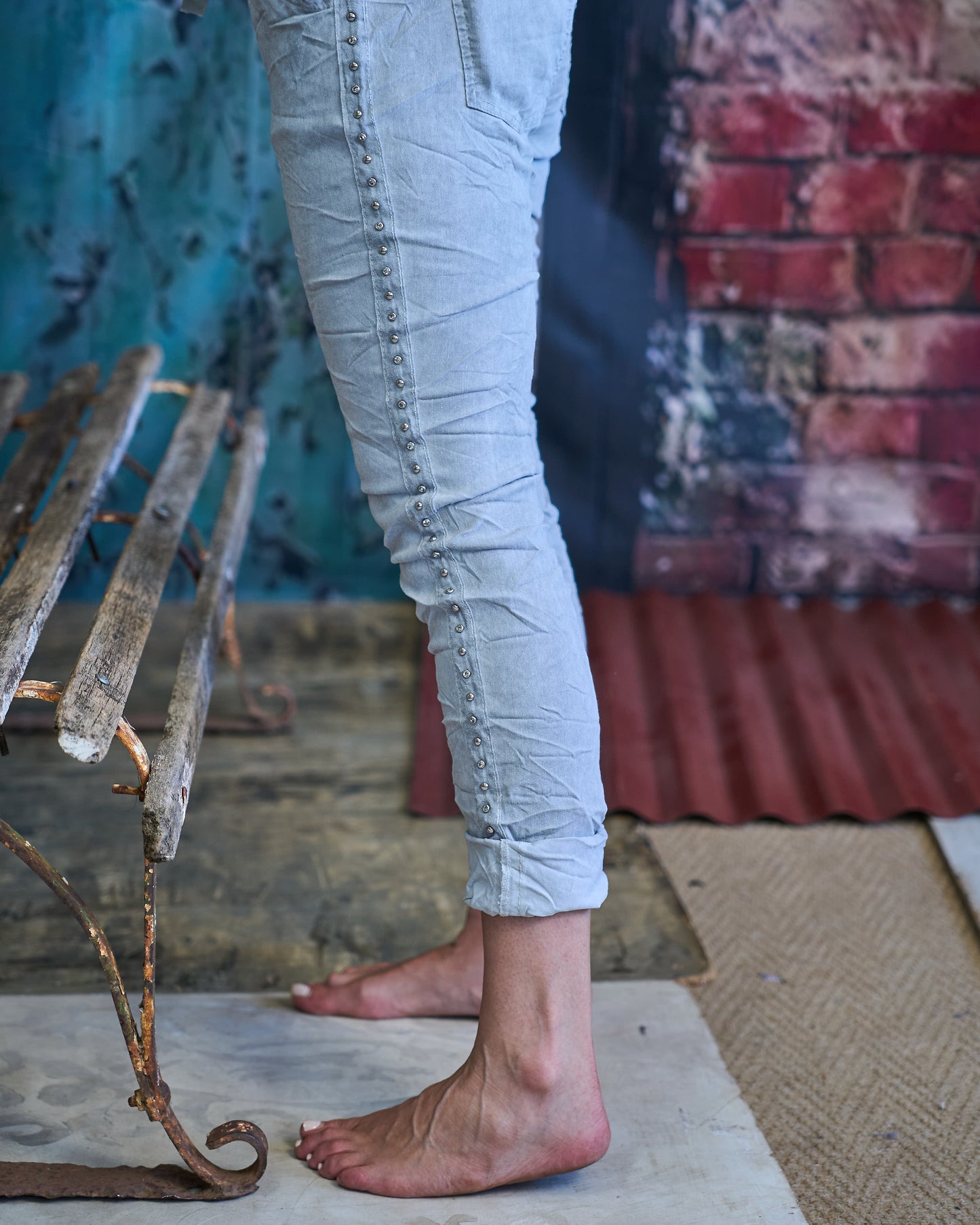 City Lights Drawstring Pants | Grey