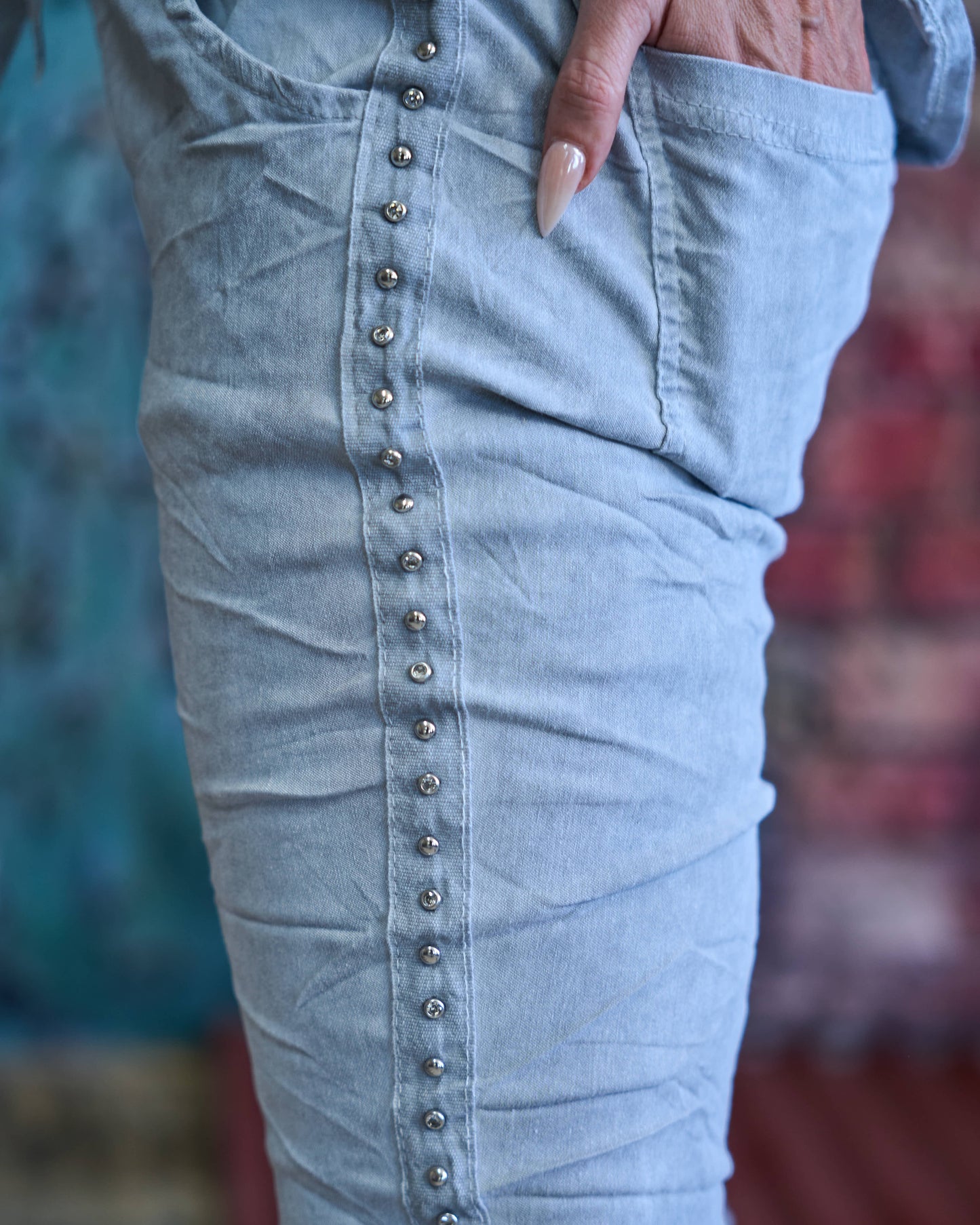 City Lights Drawstring Pants | Grey