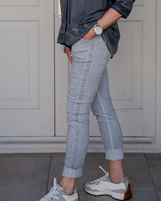 City Lights Drawstring Pants | Grey