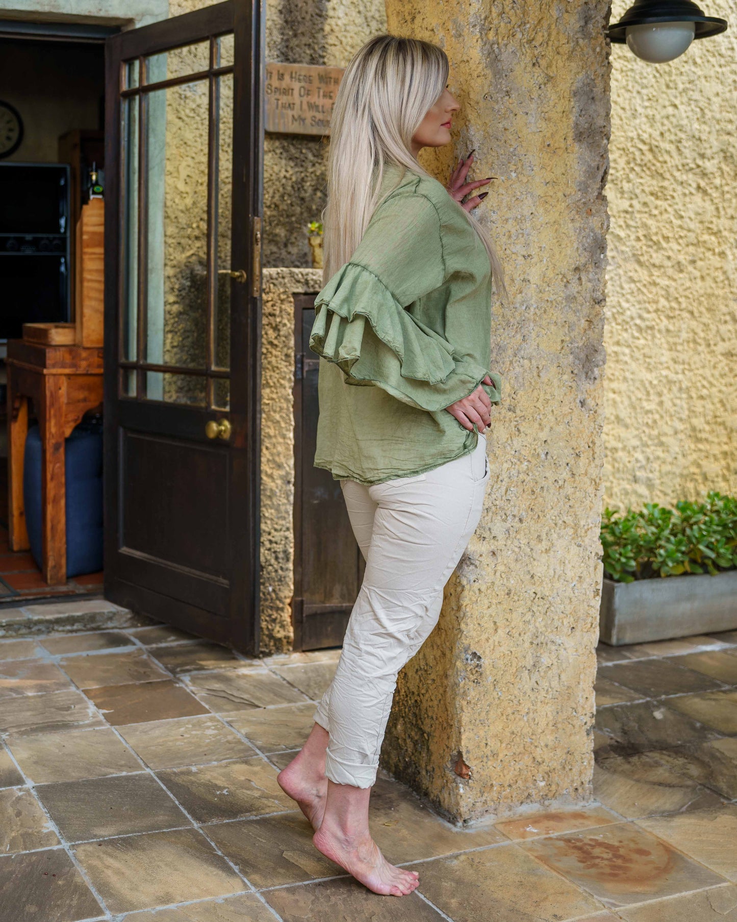 Cloud Sleeve Top | Olive