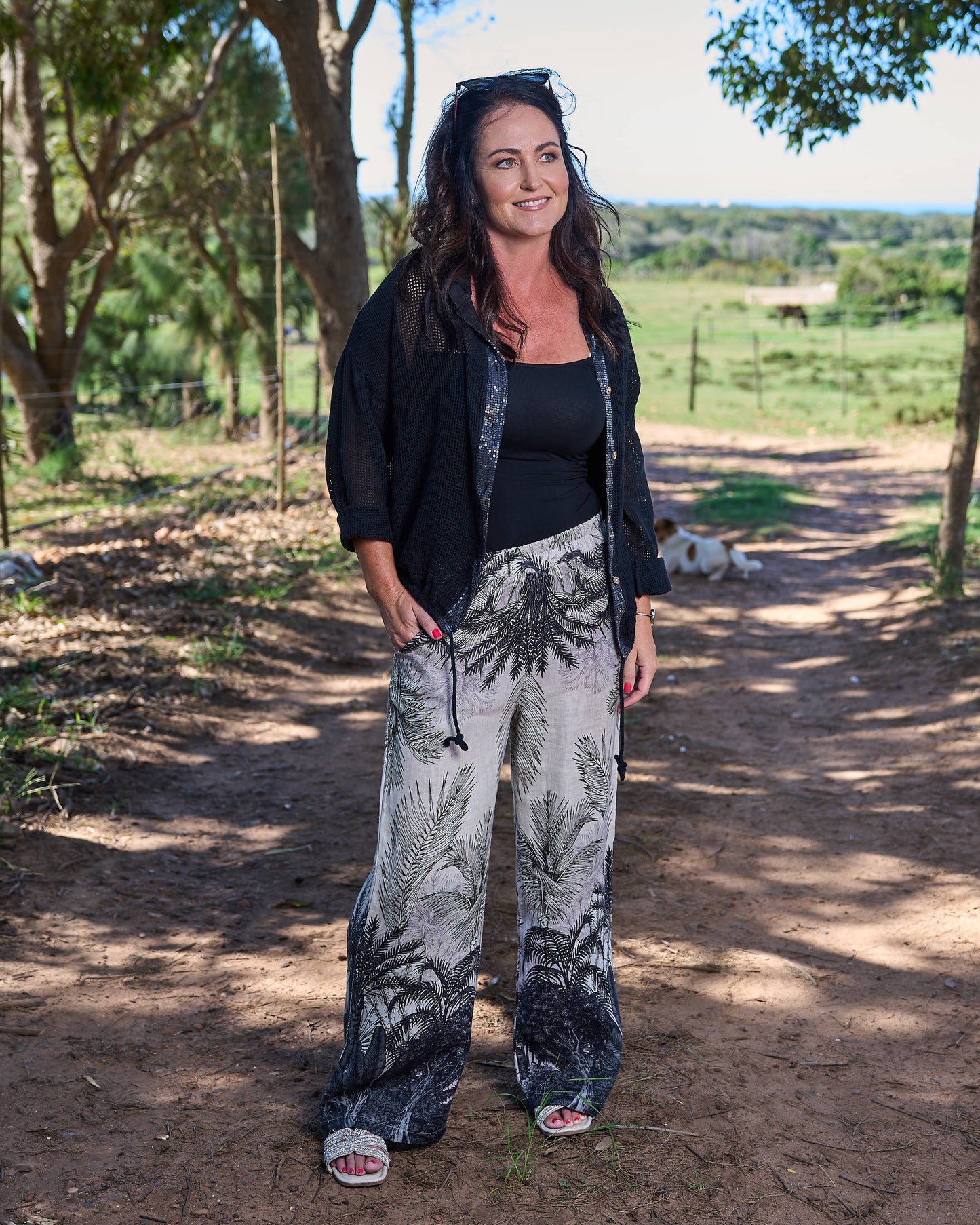 Cloudlight Hoodie Top | Black