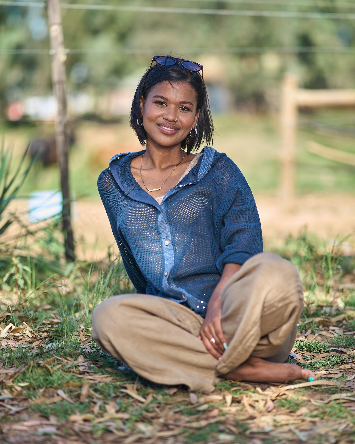 Cloudlight Hoodie Top | Navy