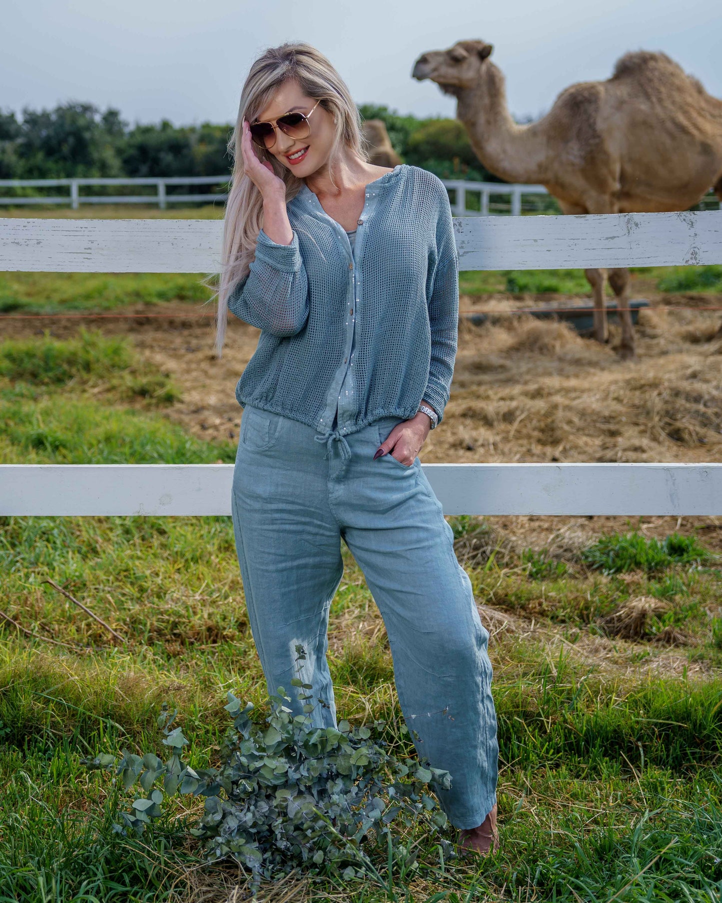 Executive Linen Pants | Sage