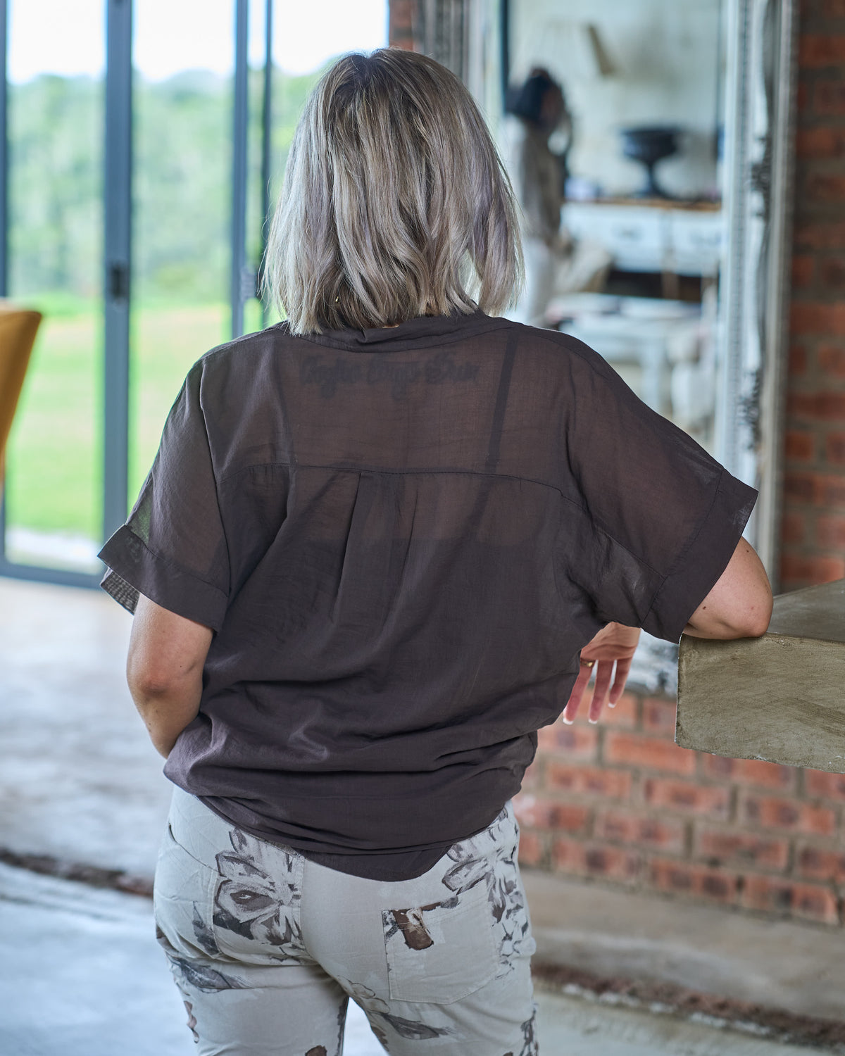 Coastal Calm Shirt | Chocolate