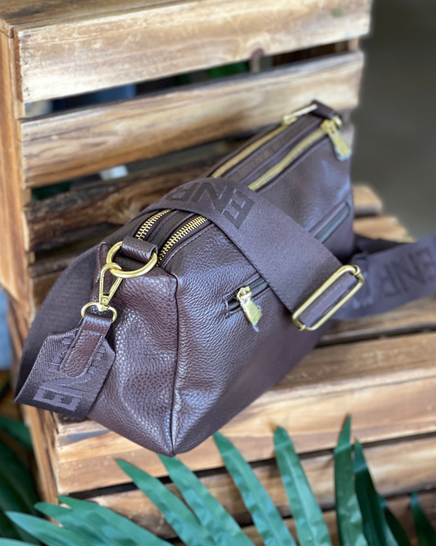 Multi Pocket Sling Bag | Coffee