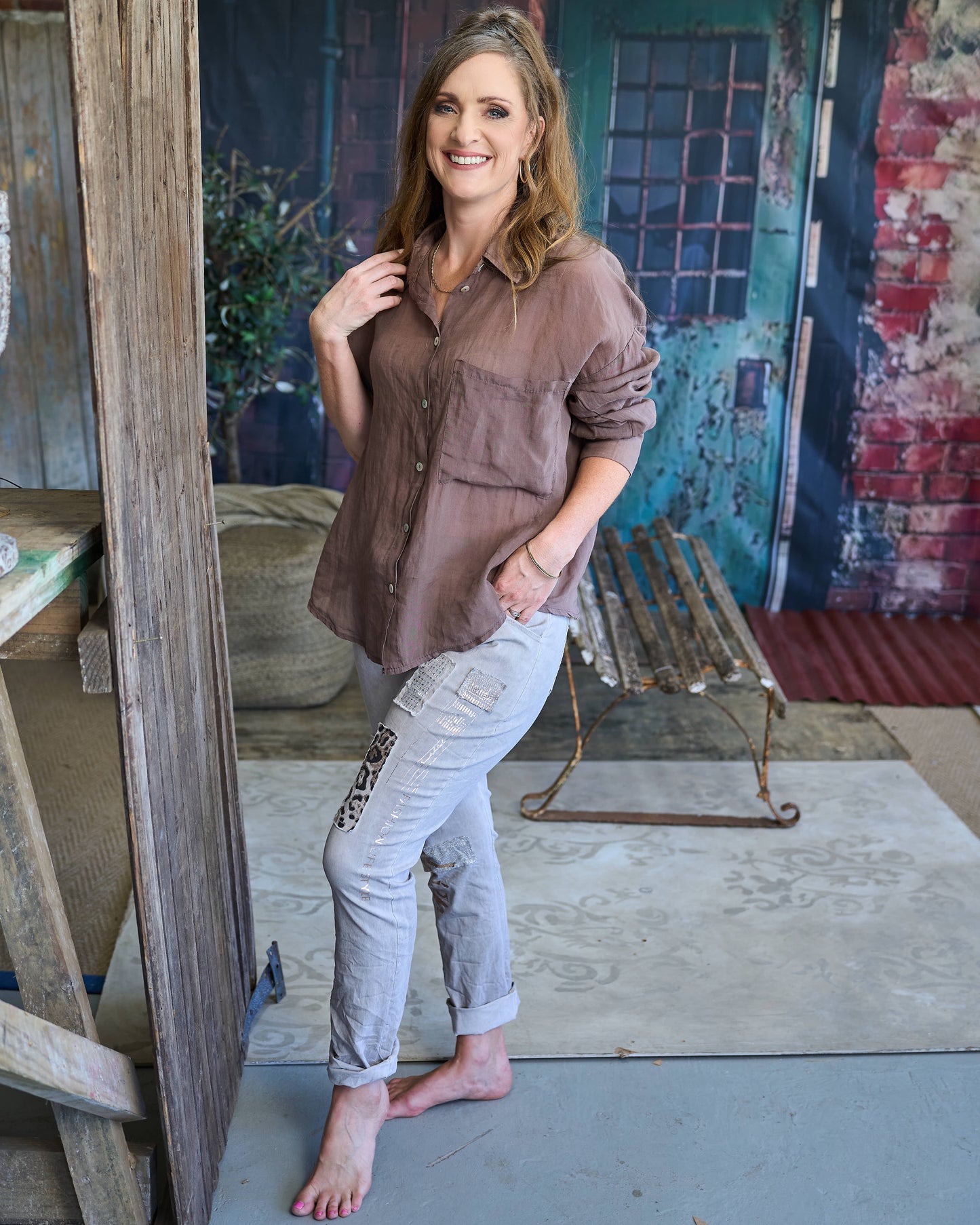 Safari Chic Drawstring Pants | Beige