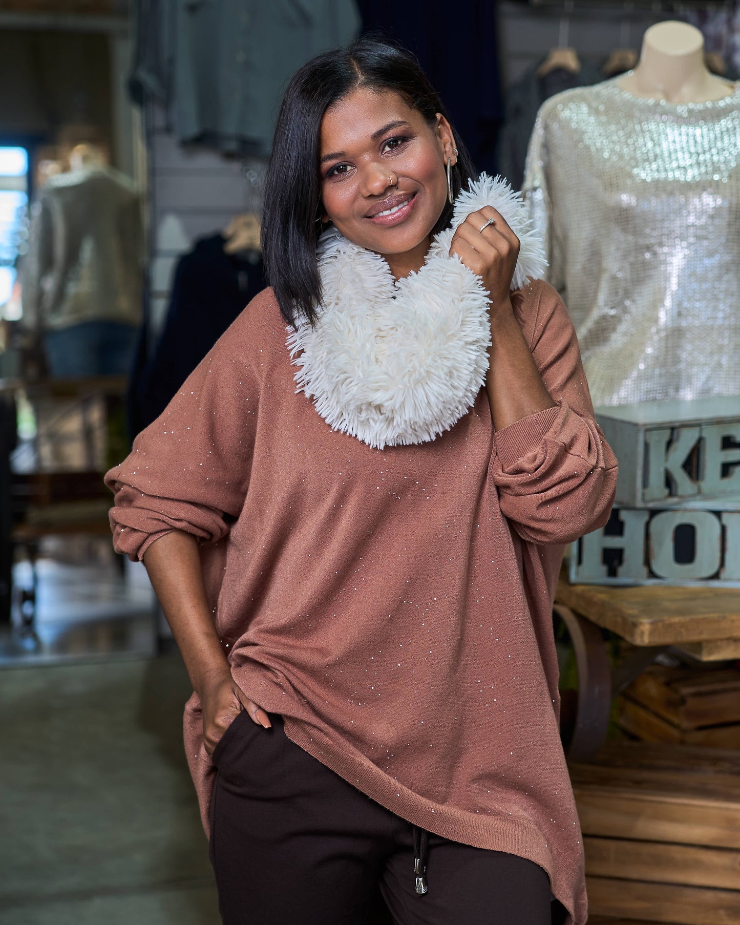 Cozy Cloud Snood | Milk