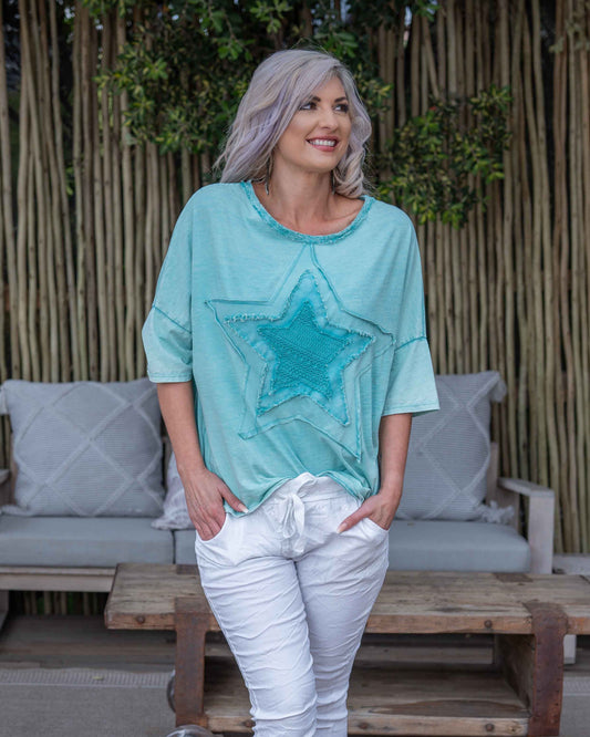 Cosmic Star Top | Aqua