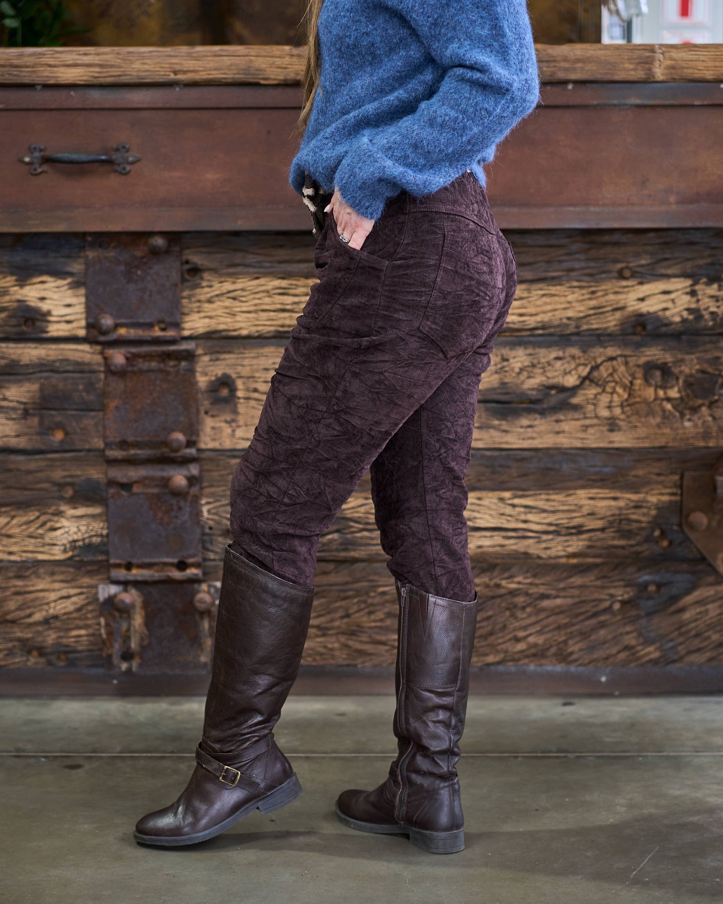 Daily Dash Belted Pants | Choc