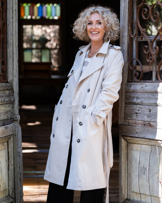 Dancing In The Rain Trench | Beige