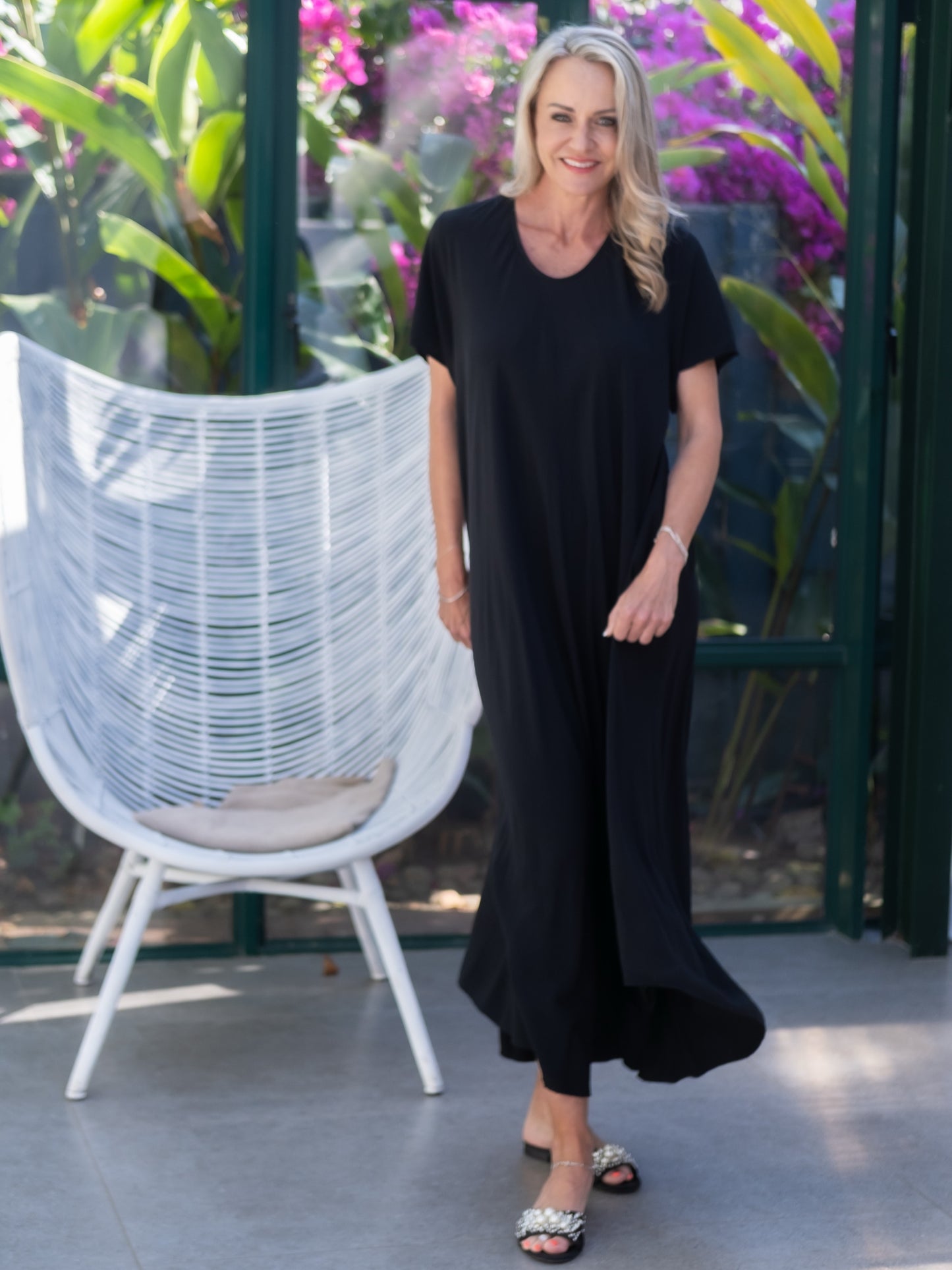 Dream Drape Dress | Black