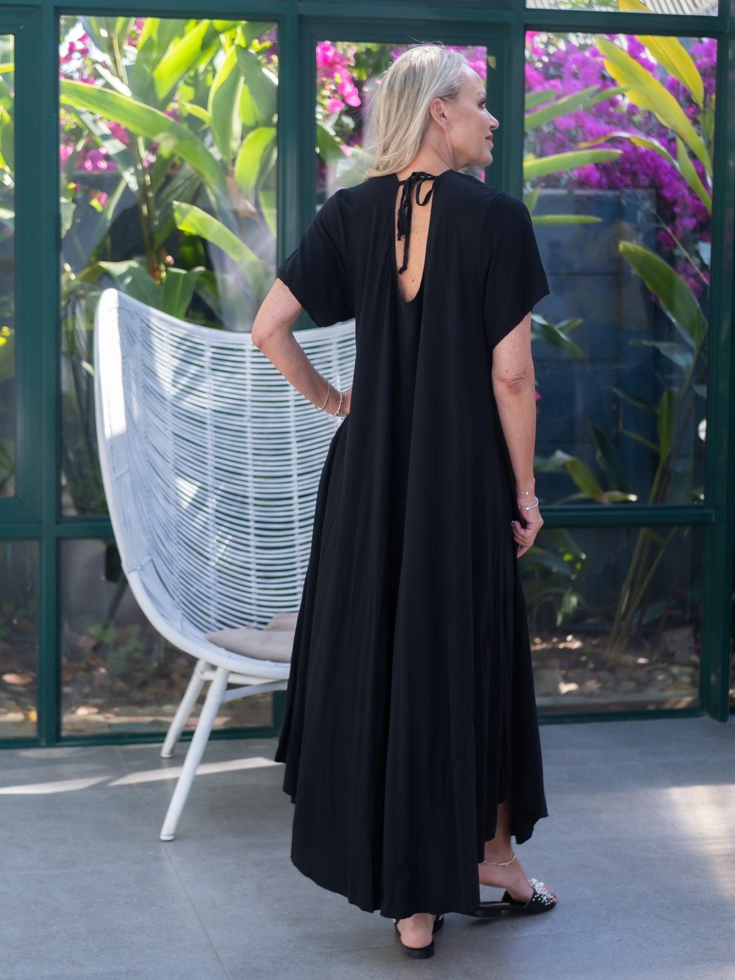 Dream Drape Dress | Black