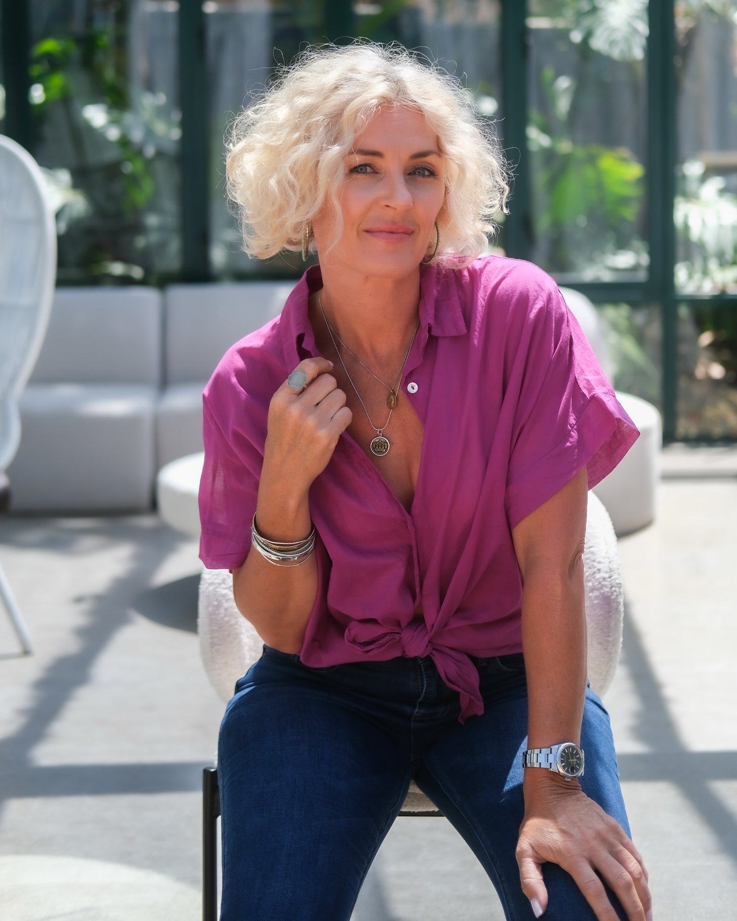 Earthen Vogue Shirt | Magenta