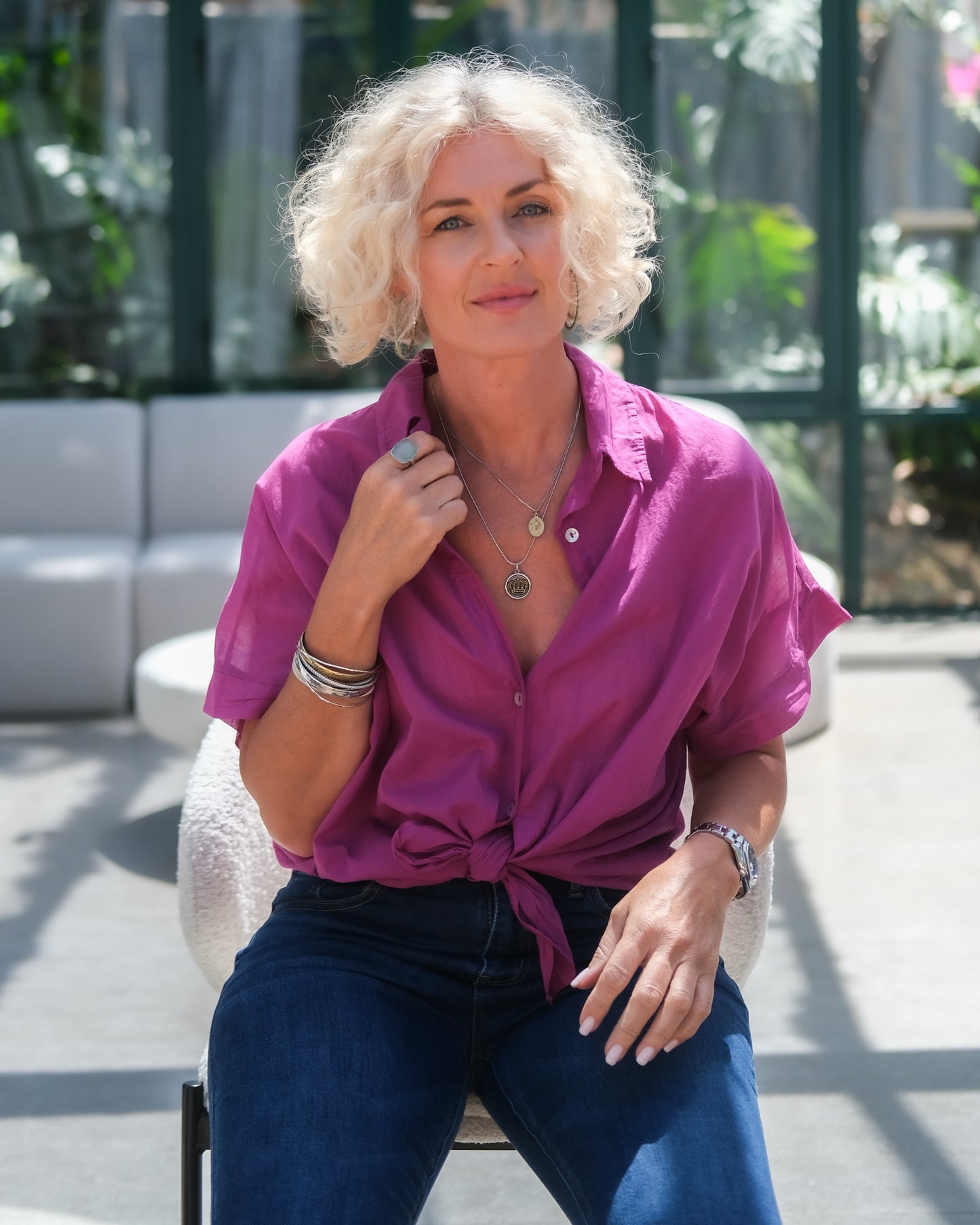 Earthen Vogue Shirt | Magenta