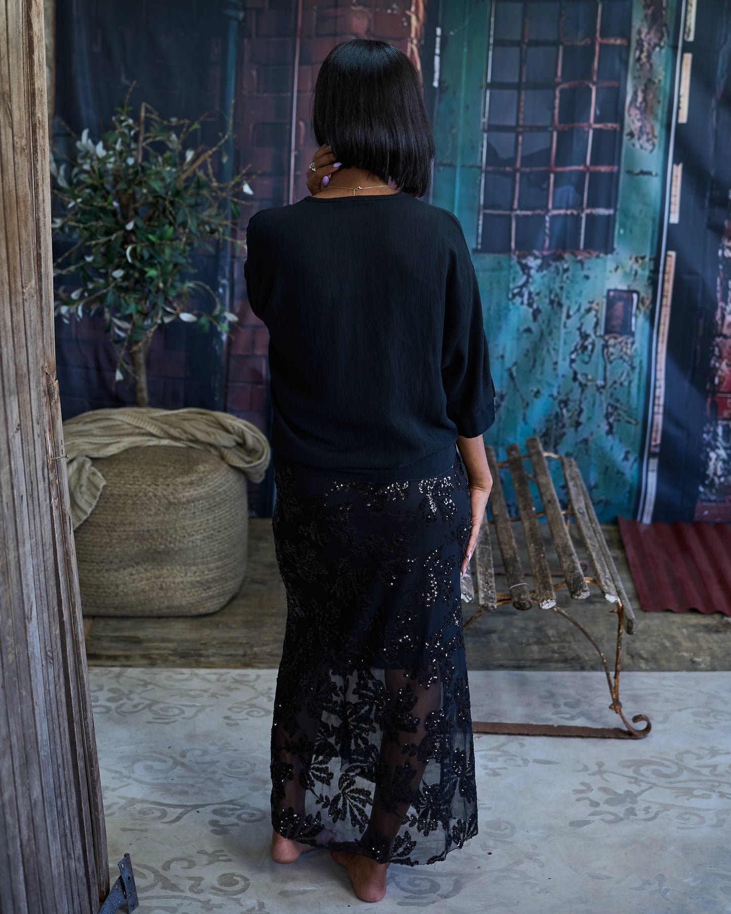 Eclipse Mesh Skirt