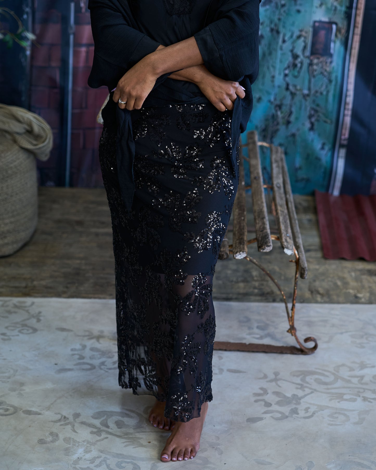 Eclipse Mesh Skirt